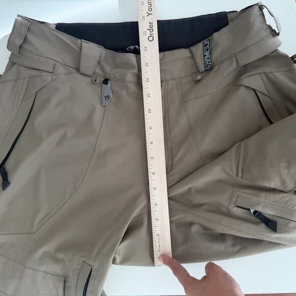 Homeschool Snowboard Pants Mens Medium Tan Ski Cargo Lined Waterproof - Picture 14 of 15